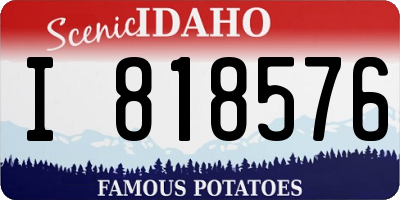 ID license plate I818576