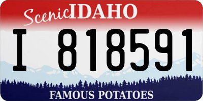 ID license plate I818591