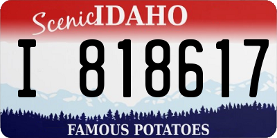 ID license plate I818617
