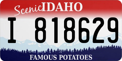 ID license plate I818629