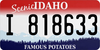 ID license plate I818633