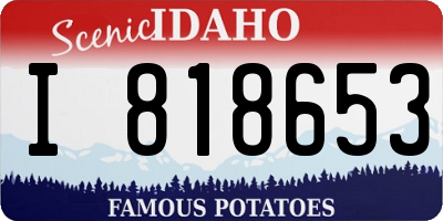 ID license plate I818653