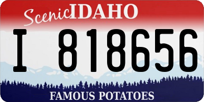 ID license plate I818656