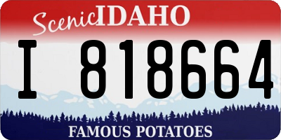ID license plate I818664