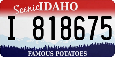 ID license plate I818675