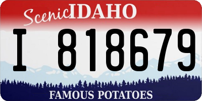 ID license plate I818679