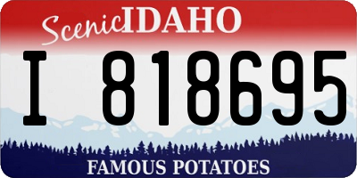 ID license plate I818695