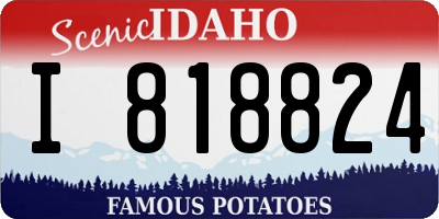 ID license plate I818824