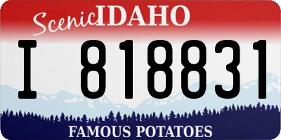 ID license plate I818831