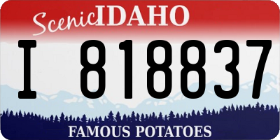 ID license plate I818837