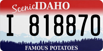 ID license plate I818870