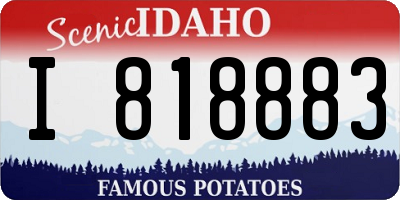 ID license plate I818883