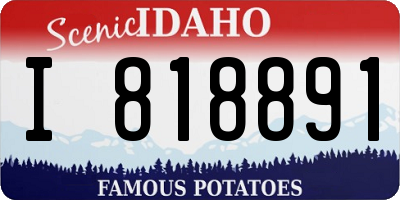 ID license plate I818891