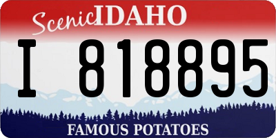 ID license plate I818895