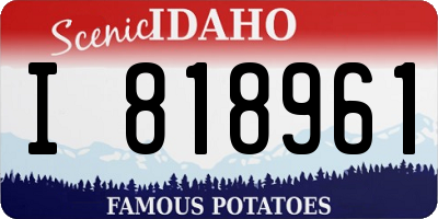 ID license plate I818961