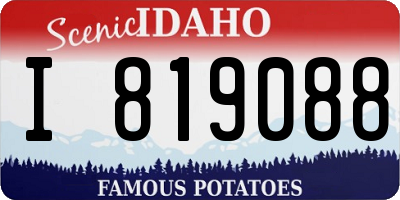 ID license plate I819088