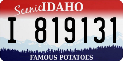 ID license plate I819131