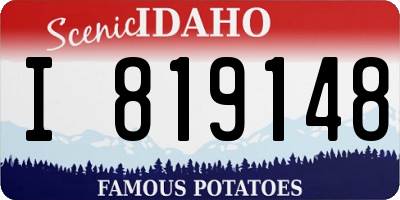 ID license plate I819148