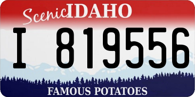 ID license plate I819556