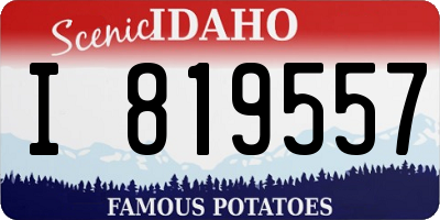 ID license plate I819557