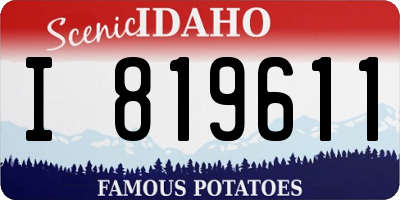 ID license plate I819611