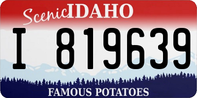 ID license plate I819639