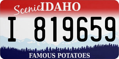 ID license plate I819659