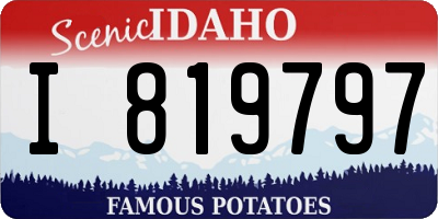 ID license plate I819797
