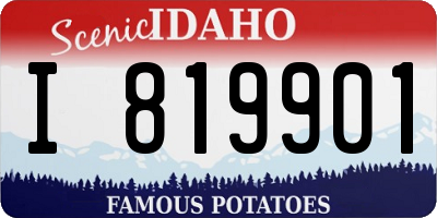 ID license plate I819901