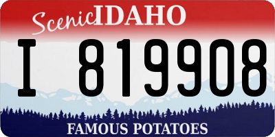 ID license plate I819908