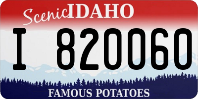 ID license plate I820060