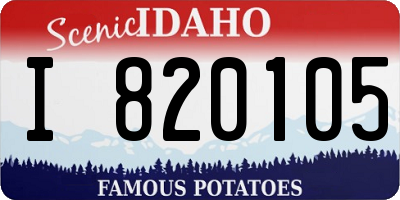 ID license plate I820105
