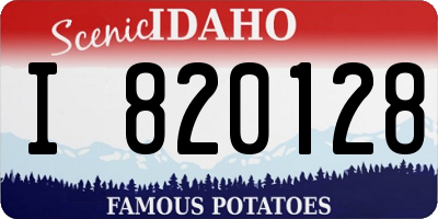 ID license plate I820128
