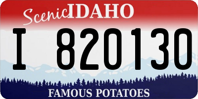 ID license plate I820130