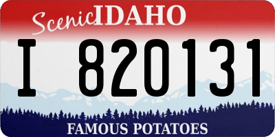 ID license plate I820131