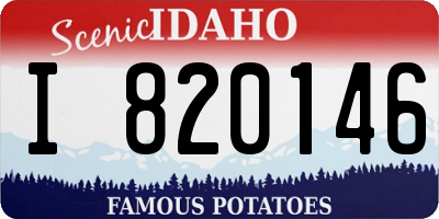 ID license plate I820146