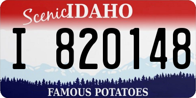 ID license plate I820148