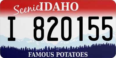 ID license plate I820155