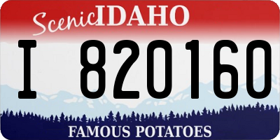 ID license plate I820160