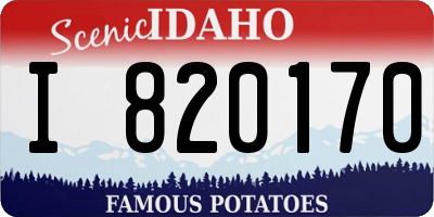 ID license plate I820170