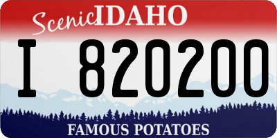 ID license plate I820200