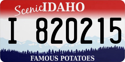 ID license plate I820215