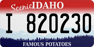 ID license plate I820230