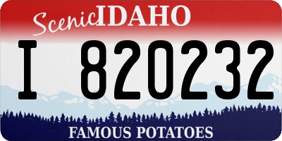 ID license plate I820232