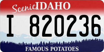 ID license plate I820236