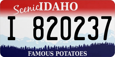 ID license plate I820237