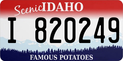 ID license plate I820249
