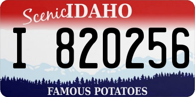 ID license plate I820256