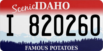 ID license plate I820260
