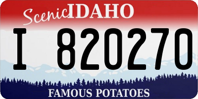 ID license plate I820270